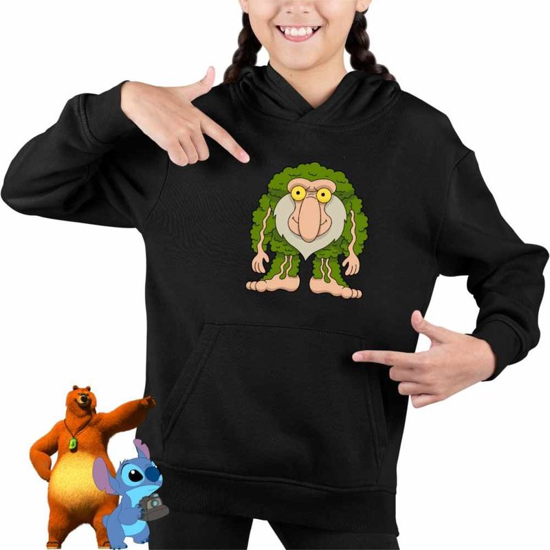 Fashion, accesorii si bijuterii - Copii - Imbracaminte copii - Pulovere si hanorace copii - Hanorac Copii Fete Brr Brr Patapim Brianrot Italian Brainrot, negru, marime XS Copii - Infinity.ro