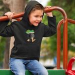 Fashion, accesorii si bijuterii - Copii - Imbracaminte copii - Pulovere si hanorace copii - Hanorac Copii Baieti Boneca Ambalubu Brainrot, negru, marime XS Copii - Infinity.ro