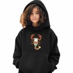 Fashion, accesorii si bijuterii - Copii - Imbracaminte copii - Pulovere si hanorace copii - Hanorac Copii Fete Scorpion Zodiac Horoscop Scorpio Mandala Astrologie, negru, marime XS Copii - Infinity.ro