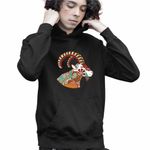 Fashion, accesorii si bijuterii - Copii - Imbracaminte copii - Pulovere si hanorace copii - Hanorac Copii Baieti Capricorn Zodiac Horoscop Mandala Astrologie, negru, marime XS Copii - Infinity.ro