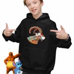 Fashion, accesorii si bijuterii - Copii - Imbracaminte copii - Pulovere si hanorace copii - Hanorac Copii Baieti Capricorn Zodiac Horoscop Mandala Astrologie, negru, marime XS Copii - Infinity.ro