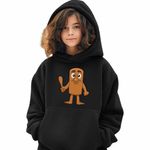 Fashion, accesorii si bijuterii - Copii - Imbracaminte copii - Pulovere si hanorace copii - Hanorac Copii Fete Tung Tung Sahur Italian Brainrot, negru, marime XS Copii - Infinity.ro
