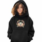 Fashion, accesorii si bijuterii - Copii - Imbracaminte copii - Pulovere si hanorace copii - Hanorac Copii Fete Rac Zodiac Horoscop Cancer Mandala Astrologie, negru, marime XS Copii - Infinity.ro