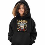 Fashion, accesorii si bijuterii - Copii - Imbracaminte copii - Pulovere si hanorace copii - Hanorac Copii Fete Labubu Thor Ragnarok, negru, marime XS Copii - Infinity.ro