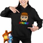 Fashion, accesorii si bijuterii - Copii - Imbracaminte copii - Pulovere si hanorace copii - Hanorac Copii Fete Sprunki Tunner Hat, negru, marime XS Copii - Infinity.ro