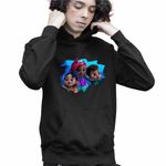 Fashion, accesorii si bijuterii - Copii - Imbracaminte copii - Pulovere si hanorace copii - Hanorac Copii Baieti Ariel Lucia Fernie Mica Sirena Disney, negru, marime XS Copii - Infinity.ro