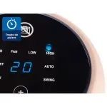 Electronice si Electrocasnice - Climatizare si sisteme de incalzire - Aparate incalzire aer - Aeroterme - Aeroterma ceramica Daewoo DTH2200C, 2200 W, 2 trepte, 1.5 m, 25 cm, 48 cm, 23 cm, 2 kg, 1 elementi incalzire, Bej - Infinity.ro