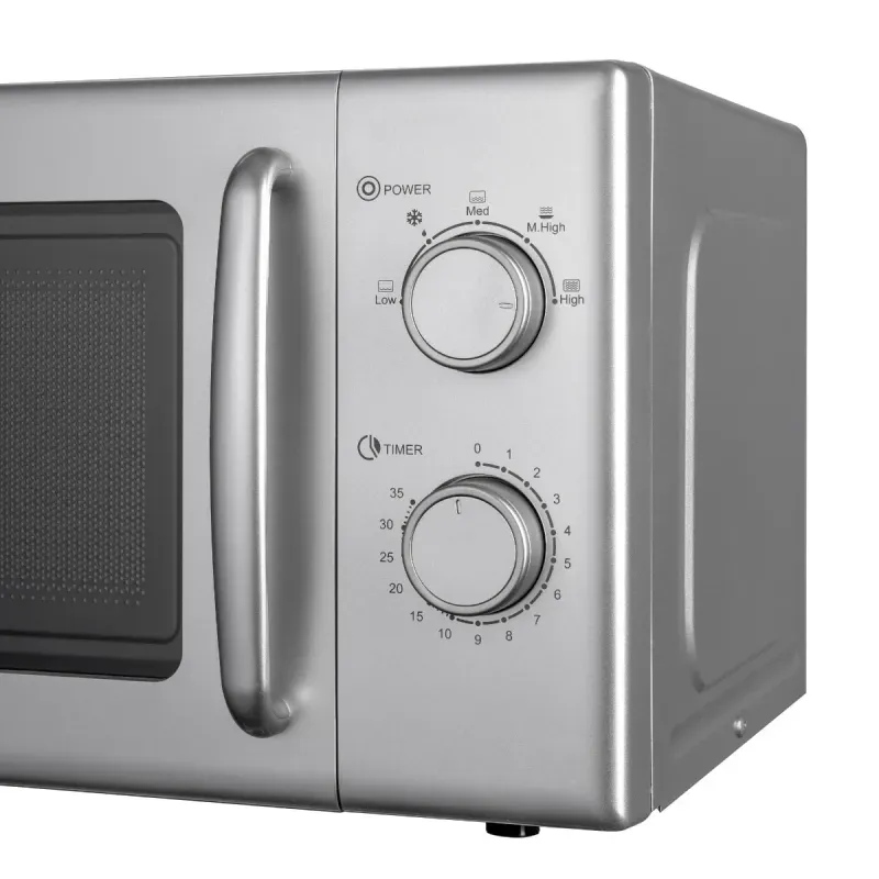 Electronice si Electrocasnice - Aragazuri, cuptoare si hote - Cuptoare - Cuptoare cu microunde - Cuptor cu microunde Daewoo KOR-6S20S-2, 700 W, 5 trepte, 20 l, 49.5 cm, 38 cm, 28.6 cm, 5 programe, Argintiu - Infinity.ro