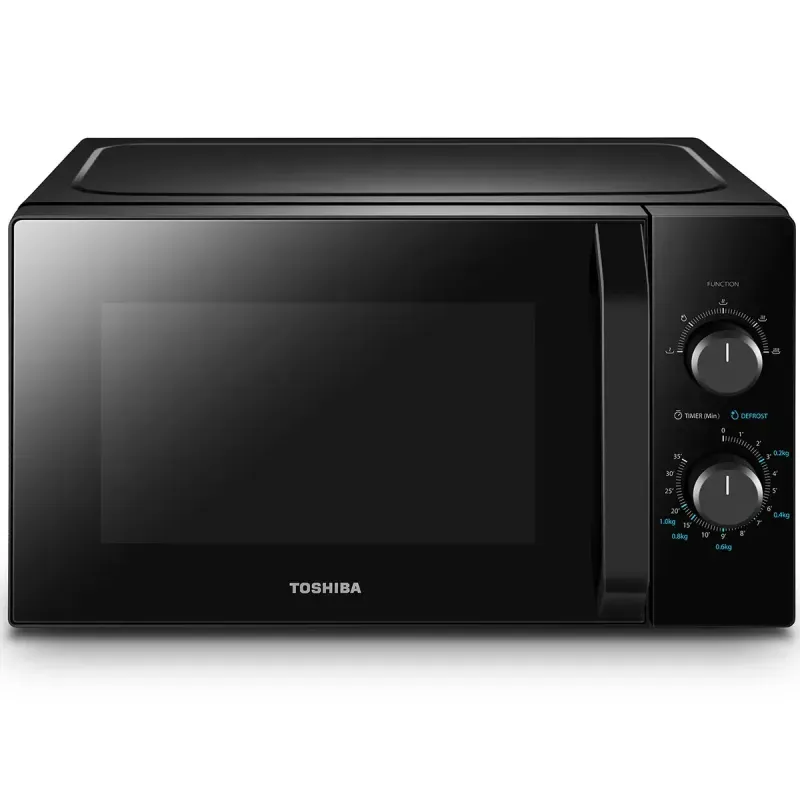 Electronice si Electrocasnice - Aragazuri, cuptoare si hote - Cuptoare - Cuptoare cu microunde - Cuptor cu microunde Toshiba MW2-MM20PBK, 800 W, 5 trepte, 20 l, 44 cm, 33 cm, 25 cm, 2 programe, Negru - Infinity.ro