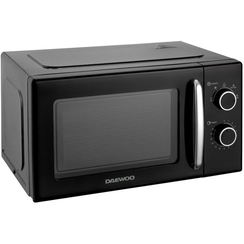 Electronice si Electrocasnice - Aragazuri, cuptoare si hote - Cuptoare - Cuptoare cu microunde - Cuptor cu microunde Daewoo KOR-6S20K-2, 700 W, 5 trepte, 20 l, 49.5 cm, 38 cm, 28.6 cm, 5 programe, Negru - Infinity.ro