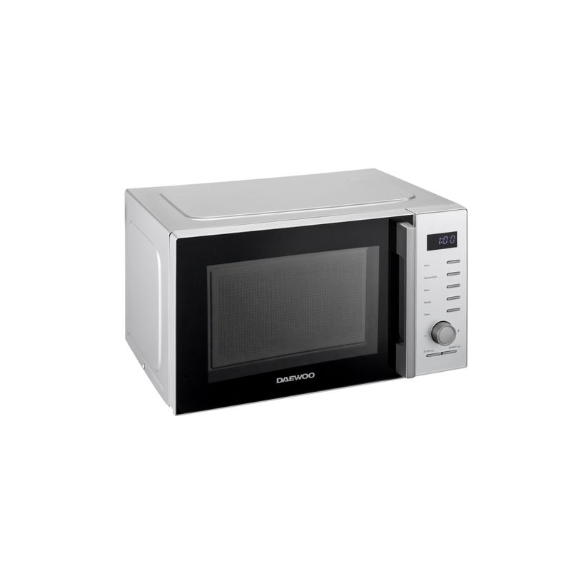 Electronice si Electrocasnice - Aragazuri, cuptoare si hote - Cuptoare - Cuptoare cu microunde - Cuptor microunde Daewoo KOR-25RBS, 850 W, 25 l, microunde, argintiu - Infinity.ro