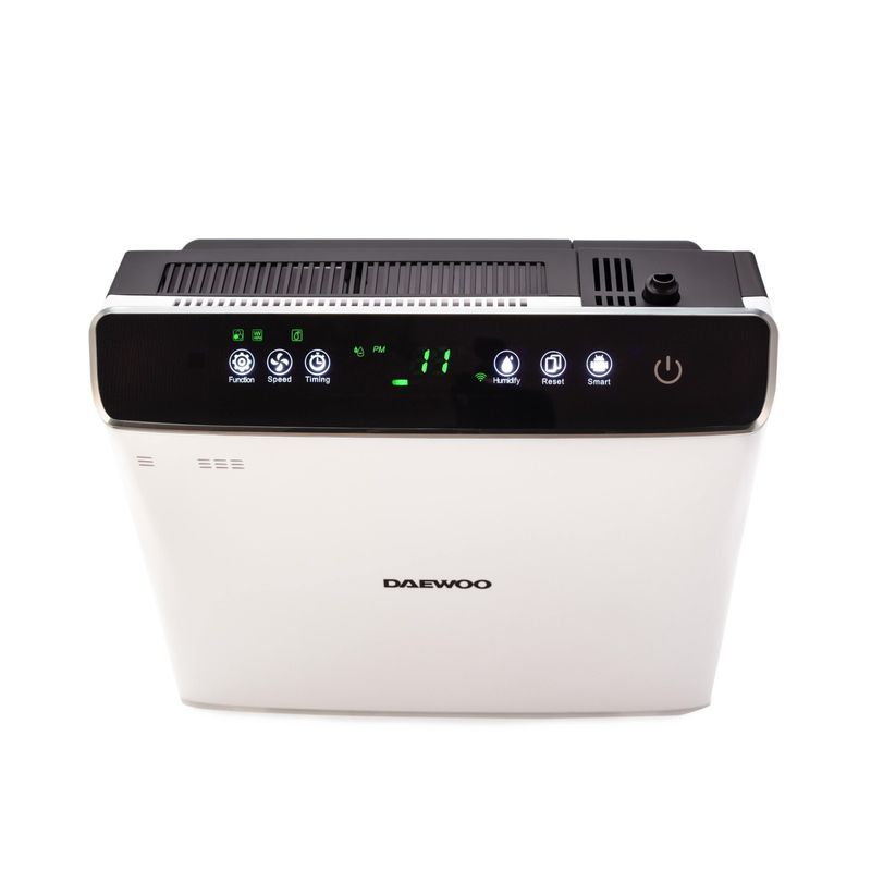 Electronice si Electrocasnice - Climatizare si sisteme de incalzire - Aparate filtrare aer - Umidificatoare - Umidificator Daewoo DAP400, 75 W, 3 trepte, 2.4 l, 452 mm, 438 mm, 233 mm, 60 autonomie h, 45 decibeli, Alb - Infinity.ro
