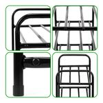Casa si Gradina - Mobilier - Dulapuri si sifoniere - Dulapuri pantofi - Raft metalic pentru pantofi cu 3 niveluri, capacitate 15 kg, 66x28x53 cm, negru - Infinity.ro