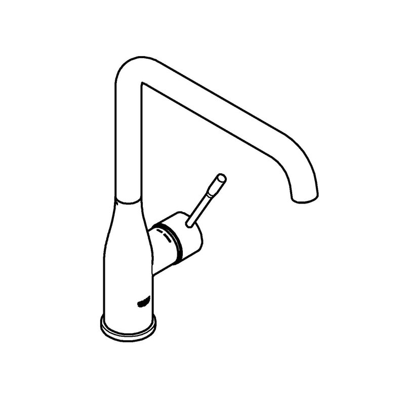 Casa si Gradina - Sanitare - Chiuveta bucatarie si accesorii - Baterii bucatarie - Baterie de bucatarie Grohe 30269AL0, Essence, 3/8'', inalta, tip L, mat, garfit - Infinity.ro