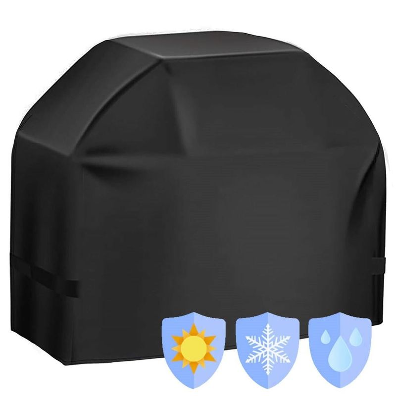 Casa si Gradina - Gradina si terasa - Gratare si accesorii - Gratare de gradina - Husa de protectie pentru gratar, tesatura oxford impermeabila, protectie UV, 100x66x80 cm, negru - Infinity.ro
