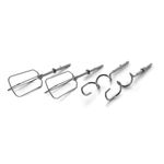 Electronice si Electrocasnice - Electrocasnice bucatarie - Mixere, tocatoare & roboti de bucatarie - Mixere - Mixer de mana Daewoo DHM122LB, 300 W, 0.8 kg, 5 viteze, 2 accesorii, 1 accesorii, functie turbo, Alb, Turcoaz - Infinity.ro