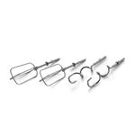 Electronice si Electrocasnice - Electrocasnice bucatarie - Mixere, tocatoare & roboti de bucatarie - Mixere - Mixer de mana Daewoo DHM122R, 300 W, 0.8 kg, 5 viteze, 2 accesorii, 1 accesorii, functie turbo, Alb, Rosu - Infinity.ro