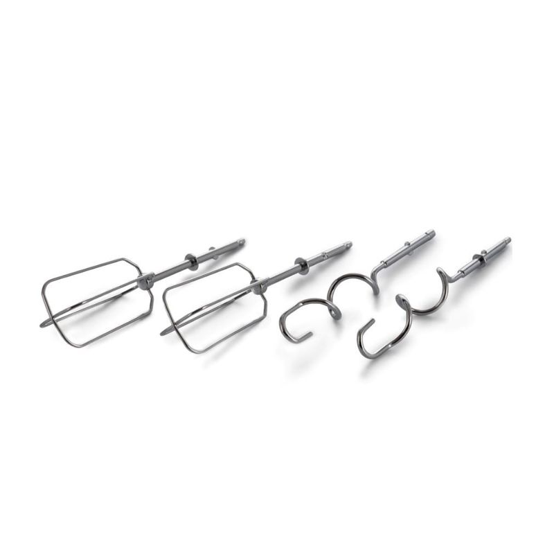 Electronice si Electrocasnice - Electrocasnice bucatarie - Mixere, tocatoare & roboti de bucatarie - Mixere - Mixer de mana Daewoo DHM122R, 300 W, 0.8 kg, 5 viteze, 2 accesorii, 1 accesorii, functie turbo, Alb, Rosu - Infinity.ro