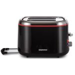 Electronice si Electrocasnice - Electrocasnice bucatarie - Preparare paine - Prajitoare de paine - Prajitor de paine Daewoo DBT70B, 900 W, 7 trepte, 280 mm, 180 mm, 190 mm, 1.4 kg, 2 felii, functie decongelare, Negru - Infinity.ro