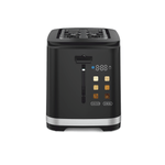 Electronice si Electrocasnice - Electrocasnice bucatarie - Preparare paine - Prajitoare de paine - Prajitor Daewoo DBTCT80B, 800 W, 6 trepte, 2 felii, functie decongelare, digital, carcasa rece, Negru - Infinity.ro