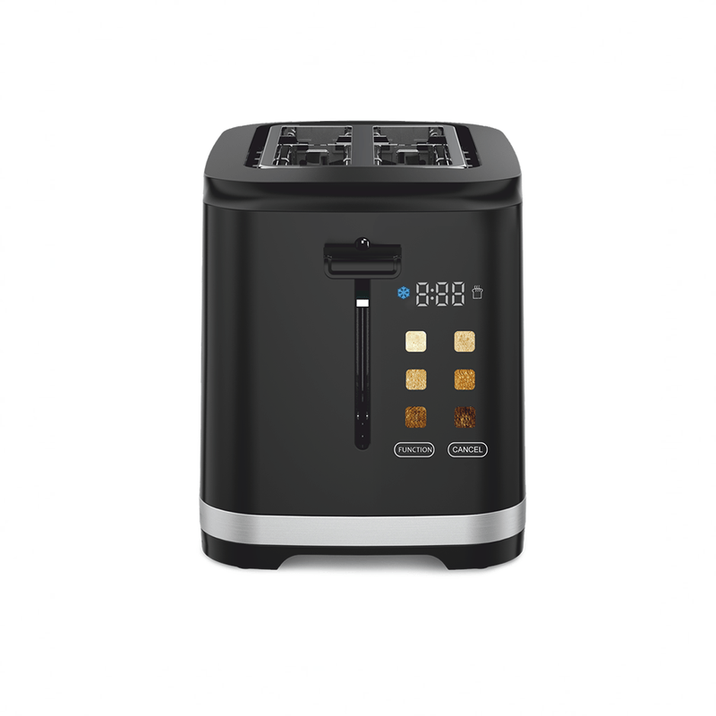 Electronice si Electrocasnice - Electrocasnice bucatarie - Preparare paine - Prajitoare de paine - Prajitor Daewoo DBTCT80B, 800 W, 6 trepte, 2 felii, functie decongelare, digital, carcasa rece, Negru - Infinity.ro