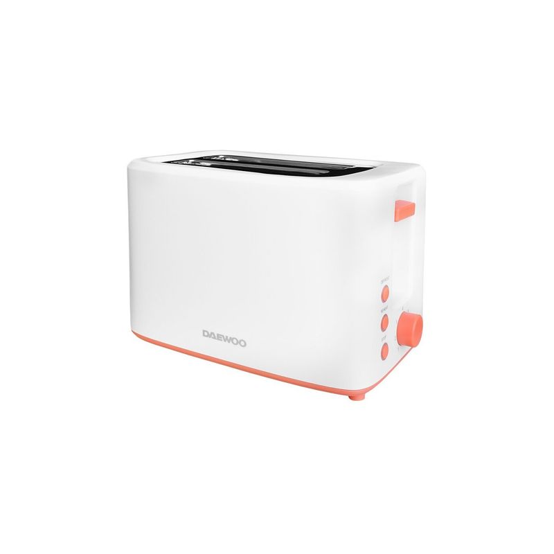 Electronice si Electrocasnice - Electrocasnice bucatarie - Preparare paine - Prajitoare de paine - Prajitor paine Daewoo DBT70W, 900 W, 6 trepte, 280 mm, 180 mm, 190 mm, 0.95 kg, 2 felii, functie decongelare, Alb - Infinity.ro