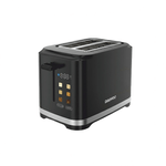 Electronice si Electrocasnice - Electrocasnice bucatarie - Preparare paine - Prajitoare de paine - Prajitor Daewoo DBTCT80B, 800 W, 6 trepte, 2 felii, functie decongelare, digital, carcasa rece, Negru - Infinity.ro