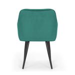 Casa si Gradina - Mobilier - Scaune si fotolii - Scaune - Set 2 scaune dining tapitate din velur Florence, 55x58x82 cm, maxim 120 kg, verde - Infinity.ro