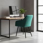 Casa si Gradina - Mobilier - Scaune si fotolii - Scaune - Set 2 scaune dining tapitate din velur Florence, 55x58x82 cm, maxim 120 kg, verde - Infinity.ro