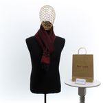 Fashion, accesorii si bijuterii - Barbati - Accesorii barbati - Esarfe si fulare barbati - Esarfa barbati, din casmir / pashmina, 30 x 188 cm, model stilizat, Rosu cu negru - ES2294 - Infinity.ro