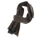 Fashion, accesorii si bijuterii - Barbati - Accesorii barbati - Esarfe si fulare barbati - Esarfa barbati, din casmir / pashmina, 30 x 188 cm, model stilizat, Gri cu bej - ES2296 - Infinity.ro