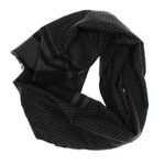 Fashion, accesorii si bijuterii - Barbati - Accesorii barbati - Esarfe si fulare barbati - Esarfa barbati, din casmir / pashmina, 30 x 188 cm, model stilizat, Negru cu gri - ES2295 - Infinity.ro