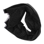 Fashion, accesorii si bijuterii - Barbati - Accesorii barbati - Esarfe si fulare barbati - Esarfa barbati, din casmir / pashmina, 30 x 188 cm, model cu liniar, Gri cu negru - ES2292 - Infinity.ro