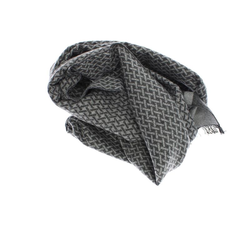 Fashion, accesorii si bijuterii - Barbati - Accesorii barbati - Esarfe si fulare barbati - Esarfa barbati, din casmir / pashmina, 30 x 188 cm, model stilizat, Gri - ES2297 - Infinity.ro