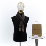 Fashion, accesorii si bijuterii - Barbati - Accesorii barbati - Esarfe si fulare barbati - Esarfa barbati, din casmir / pashmina, 30 x 188 cm, model stilizat, Maro cu negru - ES2299 - Infinity.ro