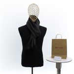 Fashion, accesorii si bijuterii - Barbati - Accesorii barbati - Esarfe si fulare barbati - Esarfa barbati, din casmir / pashmina, 30 x 188 cm, model liniar stilizat, Negru cu gri - ES2303 - Infinity.ro
