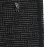 Fashion, accesorii si bijuterii - Barbati - Accesorii barbati - Esarfe si fulare barbati - Esarfa barbati, din casmir / pashmina, 30 x 188 cm, model liniar stilizat, Negru cu gri - ES2303 - Infinity.ro