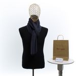 Fashion, accesorii si bijuterii - Barbati - Accesorii barbati - Esarfe si fulare barbati - Esarfa barbati, din casmir / pashmina, 30 x 188 cm, model liniar stilizat, Bleumarin cu gri - ES2305 - Infinity.ro
