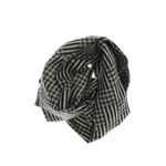 Fashion, accesorii si bijuterii - Barbati - Accesorii barbati - Esarfe si fulare barbati - Esarfa barbati, din casmir / pashmina, 30 x 188 cm, model liniar stilizat, Negru cu bej - ES2308 - Infinity.ro