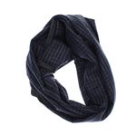 Fashion, accesorii si bijuterii - Barbati - Accesorii barbati - Esarfe si fulare barbati - Esarfa barbati, din casmir / pashmina, 30 x 188 cm, model liniar stilizat, Bleumarin cu gri - ES2305 - Infinity.ro