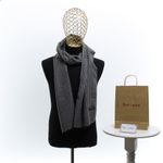 Fashion, accesorii si bijuterii - Barbati - Accesorii barbati - Esarfe si fulare barbati - Esarfa barbati, din casmir / pashmina, 30 x 188 cm, model liniar stilizat, Gri - ES2310 - Infinity.ro