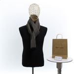 Fashion, accesorii si bijuterii - Barbati - Accesorii barbati - Esarfe si fulare barbati - Esarfa barbati, din casmir / pashmina, 30 x 188 cm, model liniar stilizat, Maro - ES2306 - Infinity.ro
