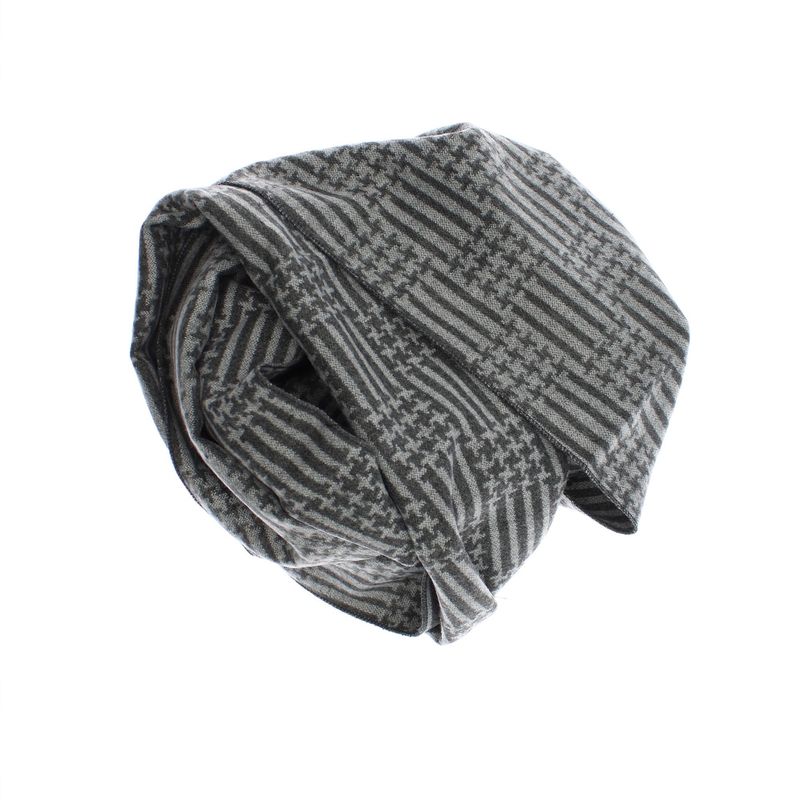 Fashion, accesorii si bijuterii - Barbati - Accesorii barbati - Esarfe si fulare barbati - Esarfa barbati, din casmir / pashmina, 30 x 188 cm, model liniar stilizat, Gri - ES2310 - Infinity.ro