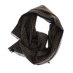 Fashion, accesorii si bijuterii - Barbati - Accesorii barbati - Esarfe si fulare barbati - Esarfa barbati, din casmir / pashmina, 30 x 188 cm, model liniar stilizat, Maro - ES2306 - Infinity.ro