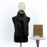 Fashion, accesorii si bijuterii - Barbati - Accesorii barbati - Esarfe si fulare barbati - Esarfa barbati, din casmir / pashmina, 30 x 188 cm, model liniar stilizat, Maro - ES2306 - Infinity.ro