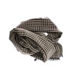Fashion, accesorii si bijuterii - Barbati - Accesorii barbati - Esarfe si fulare barbati - Esarfa barbati, din casmir / pashmina, 30 x 188 cm, model liniar stilizat, Maro cu bej - ES2311 - Infinity.ro