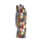 Fashion, accesorii si bijuterii - Femei - Accesorii femei - Manusi femei - Manusi dama, de iarna, din 70% viscoza 30% lana, ButicCochet, cu degete, imprimeu cu pisici, One size, Gri - MA185 - Infinity.ro