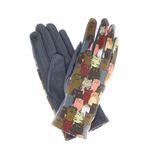 Fashion, accesorii si bijuterii - Femei - Accesorii femei - Manusi femei - Manusi dama, de iarna, din 70% viscoza 30% lana, ButicCochet, cu degete, imprimeu cu pisici, One size, Gri - MA185 - Infinity.ro