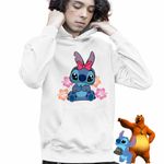 Fashion, accesorii si bijuterii - Copii - Imbracaminte copii - Pulovere si hanorace copii - Hanorac Copii Baieti Stitch Fundita, alb, marime XS Copii - Infinity.ro