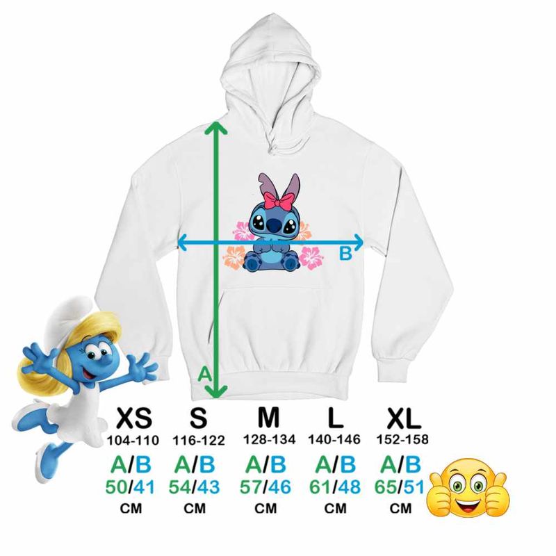 Fashion, accesorii si bijuterii - Copii - Imbracaminte copii - Pulovere si hanorace copii - Hanorac Copii Baieti Stitch Fundita, alb, marime XS Copii - Infinity.ro